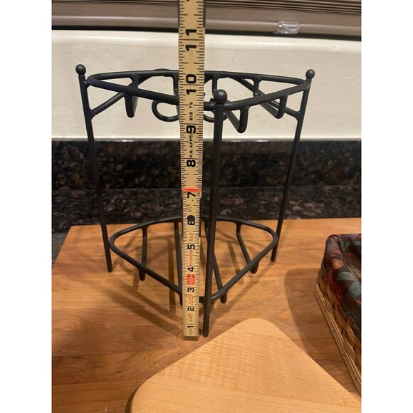 longaberger Basket Wrought Iron Corner Stand - Picture 5 of 7